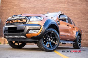 FORD RANGER AVALANCHE MATTE BLACK FRONT MILLED